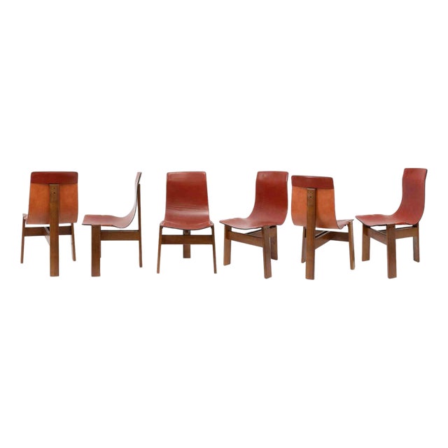 Tre 3 Chairs by Angelo Mangiarotti for Skipper, 1978, Set of 6 For Sale