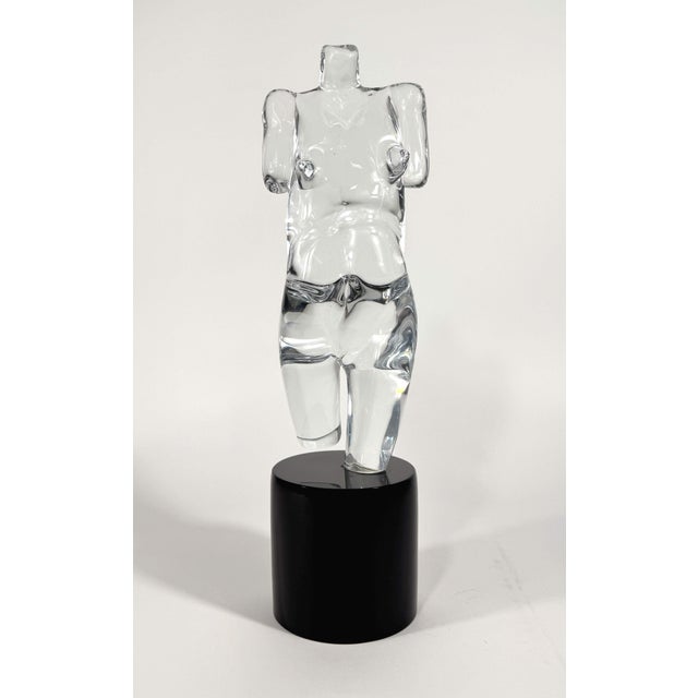 Mid 20th Century Female Figural Art Glass Sculpture For Sale In Miami - Image 6 of 8