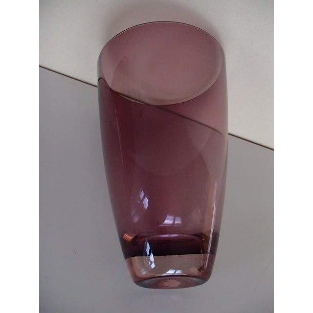 Mid-Century Modern Crystal Vase, 1950s For Sale - Image 3 of 6