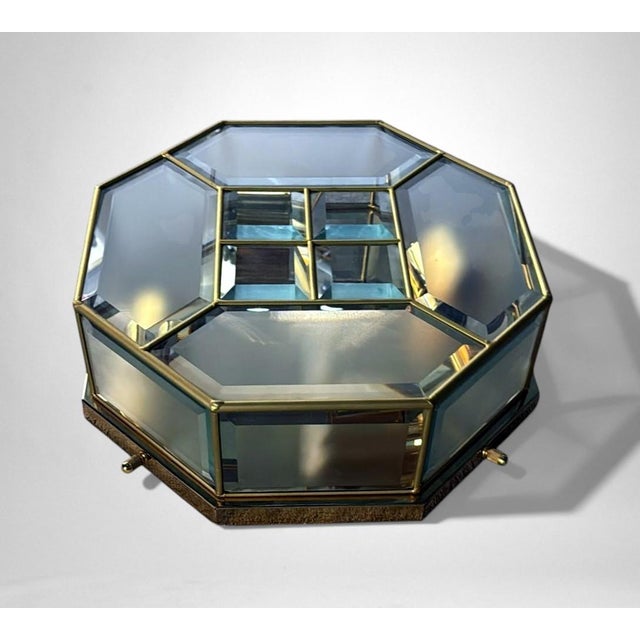 Brass Mid 20th Century Italian Mid-Century Modern Brass and Satin Glass Ceiling Lights - a Pair For Sale - Image 8 of 16