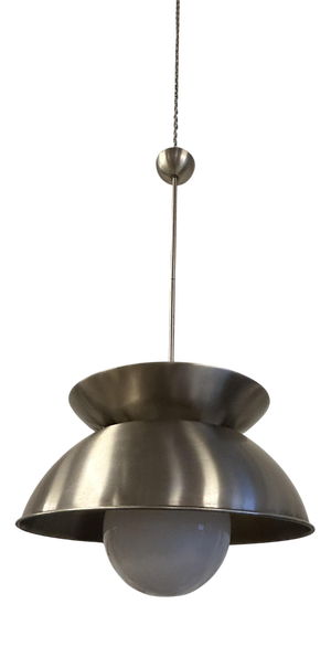 Cetra Model Glass Pendant Lamp by Vico Magistretti for Artemide, 1970s