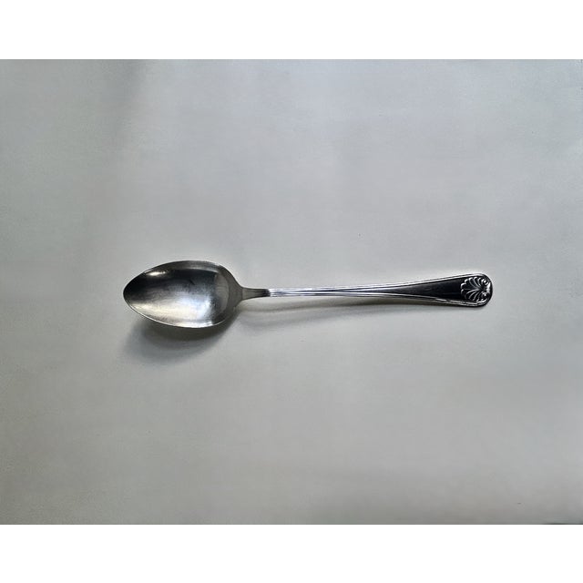 English 1960s Sheffield, England for Eisenberg-Lozano Silver Plate Buffet Spoon For Sale - Image 3 of 18