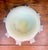1970s Fenton Uranium Glass Daisies on Custard Round Pedestal Compote For Sale - Image 11 of 12
