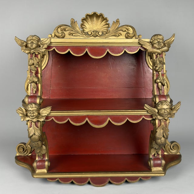 Antique Etagere in Carved Wood, 1800s For Sale - Image 5 of 14