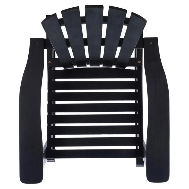 Wood Brizio Adirondack/Rocking - Black For Sale - Image 7 of 11