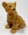 Vintage hand-painted ceramic lion cub sculpture. Wonderful detail and condition. Nearly life size. Unmarked by a maker....