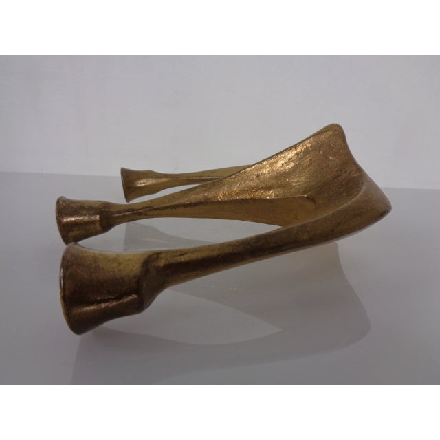 Brutalist Austrian Bronze Candleholder, 1960s For Sale - Image 15 of 18