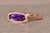Early 21st Century The 93rd Avenue: Contemporary Checkerboard Cut Elongated Amethyst and Natural Diamond Halo Ring in Rose Gold For Sale - Image 5 of 11
