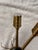 Pair of Vintage French Empire Revival Brass and Enamel Swan Sconces For Sale - Image 4 of 8