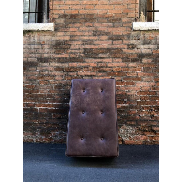 Leather Pouf from Pescetta For Sale - Image 6 of 17