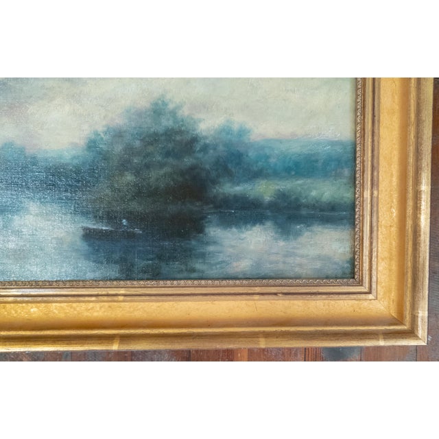 19th Century American Tonalist School Landscape Painting Style of George Inness For Sale In New York - Image 6 of 18