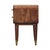 Roasted Almond-Finish Mango Wood 2-Drawer Nightstand For Sale In Philadelphia - Image 6 of 8