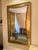 Hollywood Regency Dramatic Mid-Century-Style Gold Leaf Mirror For Sale - Image 3 of 3