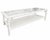 Chippendale Vintage Faux Bamboo Glass Top Coffee Table in Super White Satin For Sale - Image 3 of 12