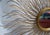 Set of 2 Chaty Vallauris Style Accent Mirrors Sunburst Design Gold Finish Mid-Century Modern For Sale - Image 11 of 12