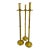 Vintage Mid Century Brass Large Candlesticks, Set of 3 For Sale