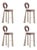 Mary Bar Chairs by Ottiu, Set of 4 For Sale