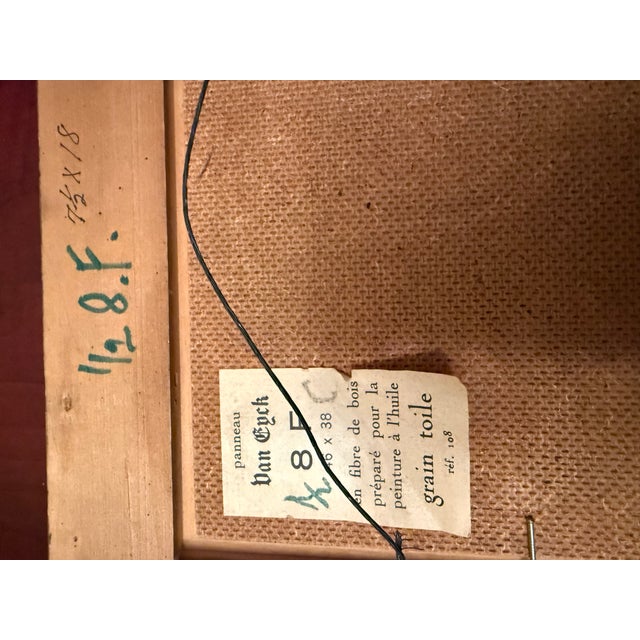 1950s 20th Century French Still Life Oil Painting by Henry Le Monnier For Sale - Image 5 of 13