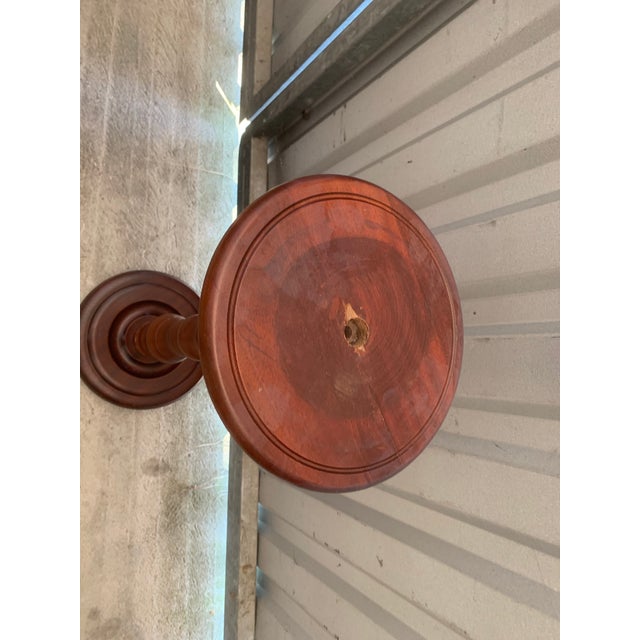 Pedestal Beech Table, 1970s For Sale - Image 4 of 13