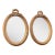 1980s French Louis XVI Gold Beech Wall Mirrors - Pair 2 PCS For Sale
