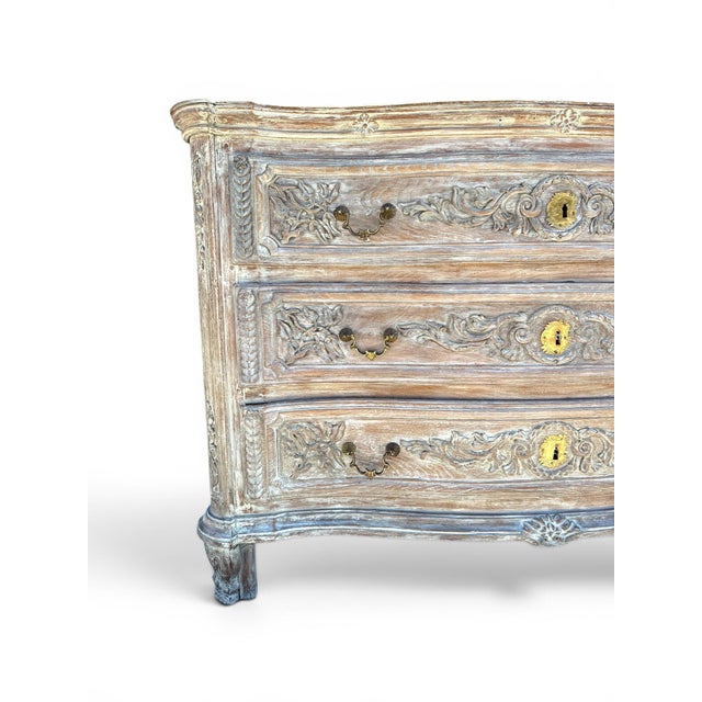 French Late 18th/Early 19th Century French Carved Commode With Later Painted Finish For Sale - Image 3 of 8