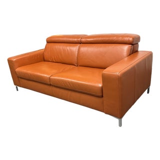 Queen Size Andrew Leather Sleeper Sofa For Sale