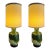 Vintage Mid Century Modern 1960s Drip Glazed Ceramic Table Lamps For Sale