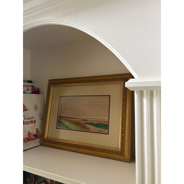 English Late 19th Century Abraham Hulk Jr. Signed Watercolor Landscape Painting in Gilt Frame For Sale - Image 3 of 9