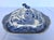 Antique 19th Century English Blue Willow Covered Vegetable Serving Dish With Lion Finial Handle For Sale - Image 13 of 16