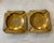 Metal Pair of Vintage Etched Brass Ashtrays For Sale - Image 7 of 9