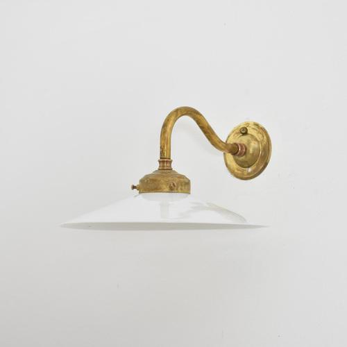 1920s French Coolie Glass Wall Light, 1920s For Sale - Image 5 of 5