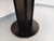 Tan Vintage Round Dining Table in Black Wood-Effect Melamine and Chrome Metal, Space Age/1970s Style, with Integrated Extension For Sale - Image 8 of 18
