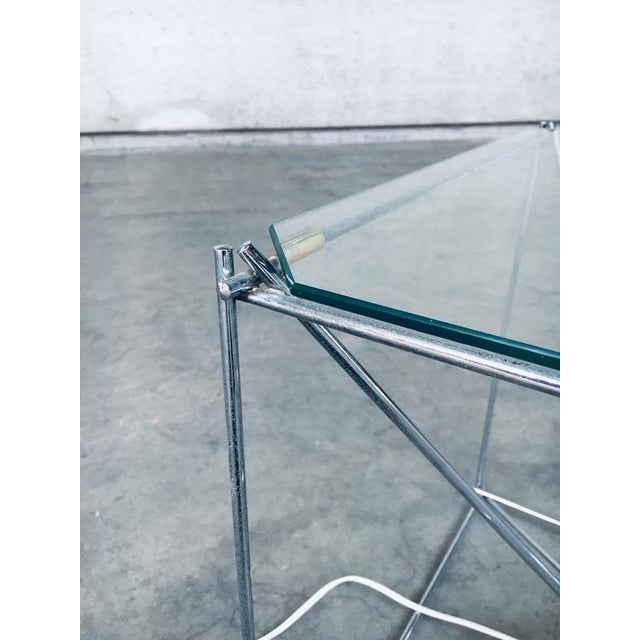 Cubist Coffee Table with Lamp attributed to Max Sauze, France 1960s For Sale - Image 13 of 18