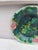 French Country 19th Century Majolica Pink Flowers Plate Clairefontaine For Sale - Image 3 of 4
