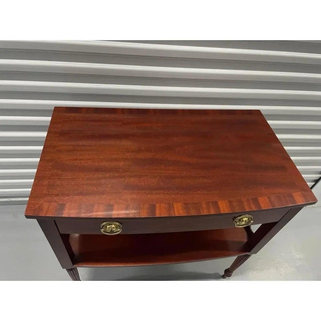 Baker Furniture French Regency Louis XVI Inlaid Mahogany Two-Tier ...