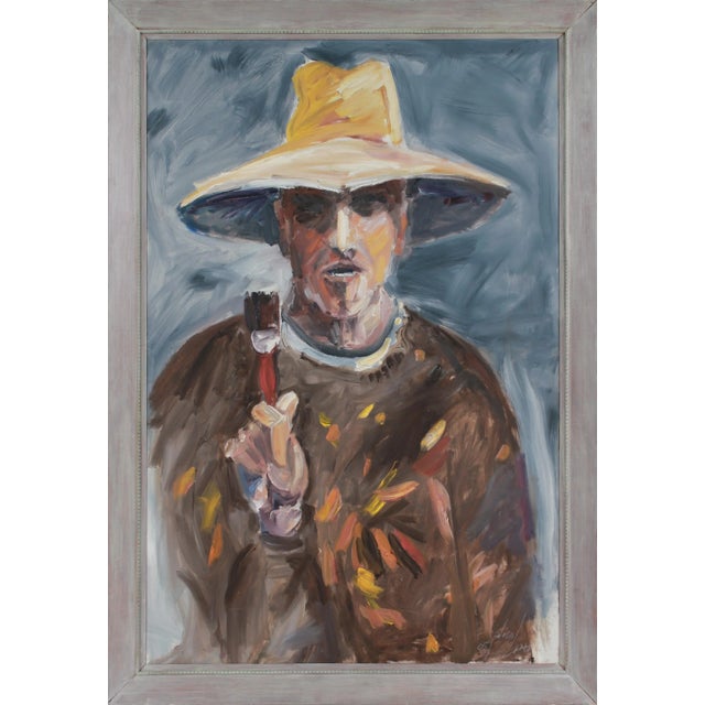 Contemporary Expressionist Self Portrait 2005 Oil For Sale - Image 3 of 3