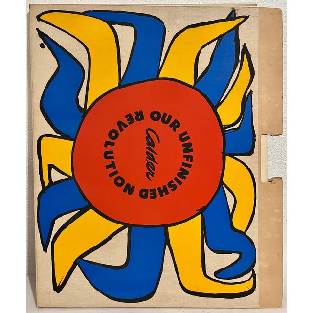 Alexander Calder Alexander Calder, Elephant, Lions Bold Color Lithograph Alexander Calder Unfinished Revolution, 1975 For Sale - Image 4 of 4