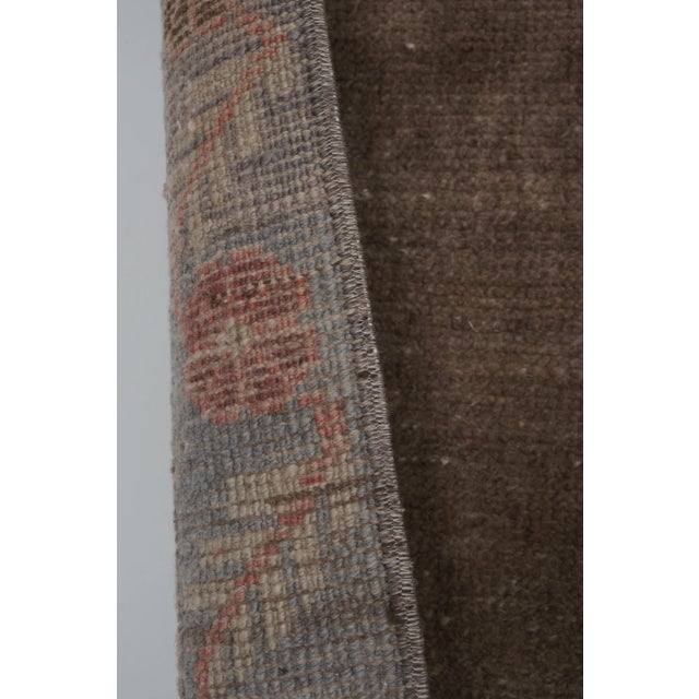 1960s Vintage Turkish Karapinar Runner Rug With Pastel Color 3'8'' X 8'11'' For Sale - Image 10 of 13