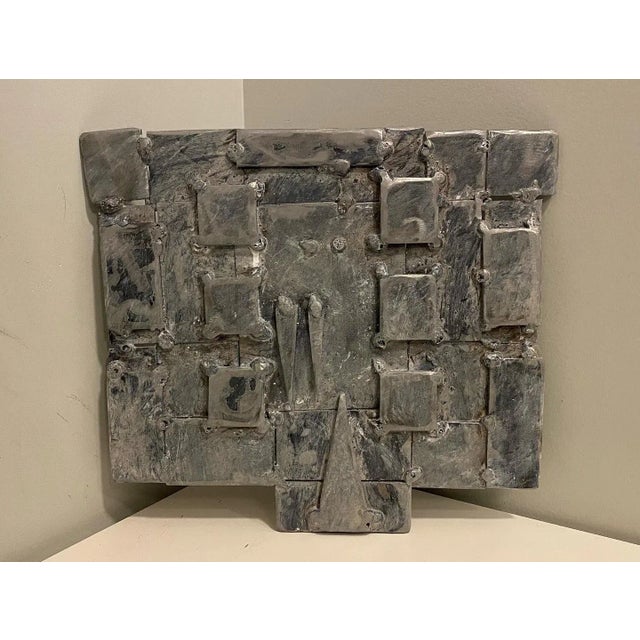 Metal Ernst Zahnweh (1960-), Modern German Steel Relief Sculpture, Signed For Sale - Image 7 of 7