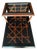 Vintage Custom Postmodern Geometric Accent Table With Plexiglass Display Shelf For Sale