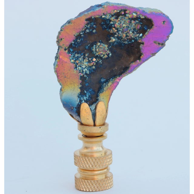 Titanium Crystal Lamp Finial For Sale - Image 4 of 4
