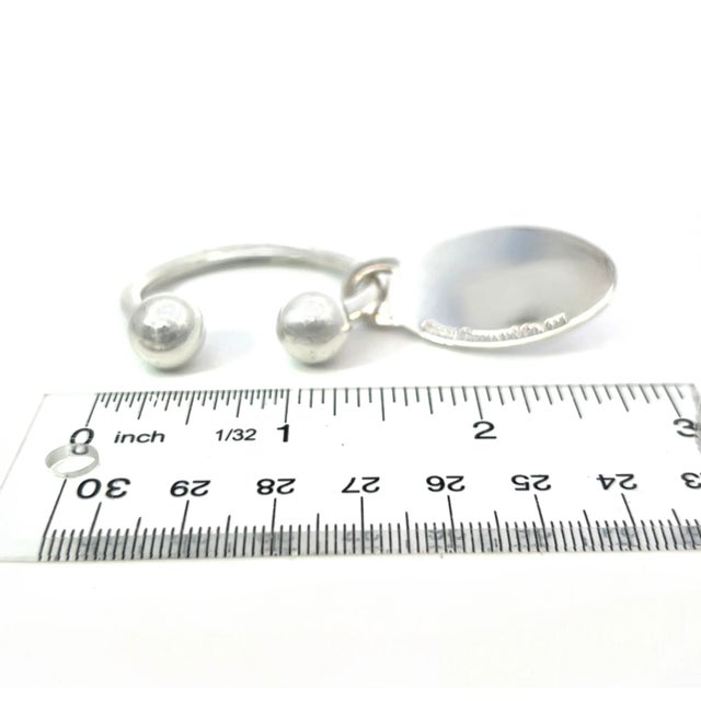 Authentic Tiffany & Co Estate Hanging Ornament Keychain Sterling Silver TIF814 Newly polished and lightweight is...
