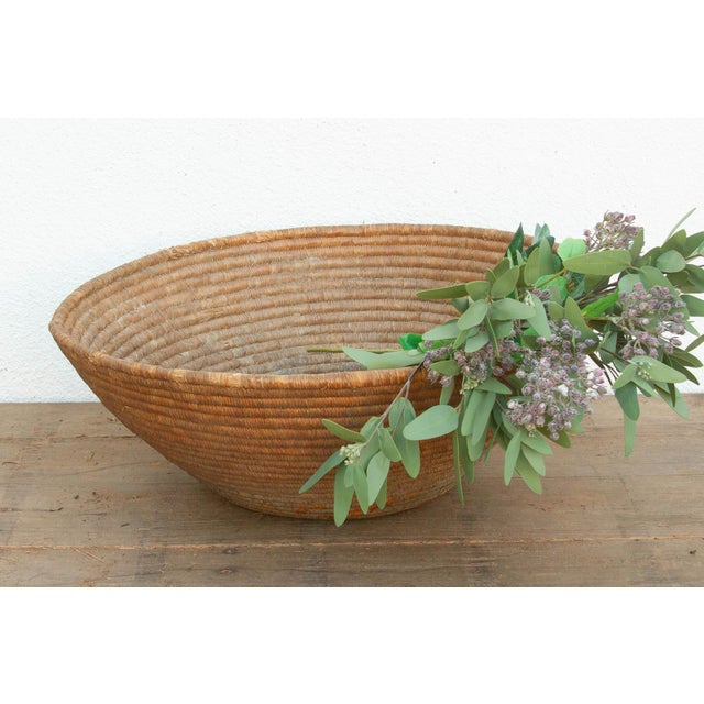 Wood Primitive Oversize Sun-Baked Harvest Bowl For Sale - Image 7 of 7