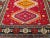 Vintage Persian Tribal Area Rug, Handwoven Geometric Pattern, Red and Blue, 4’ X 4’ For Sale - Image 9 of 12