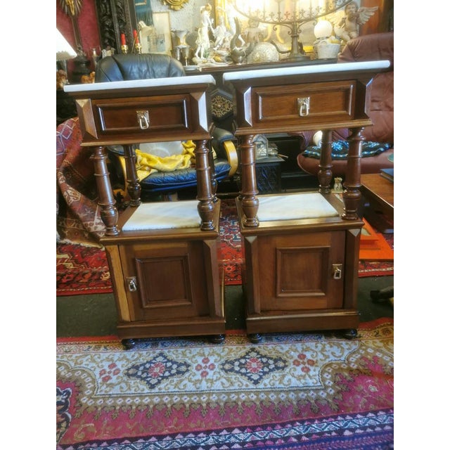 Antique Nightstands, Set of 2 For Sale - Image 17 of 18