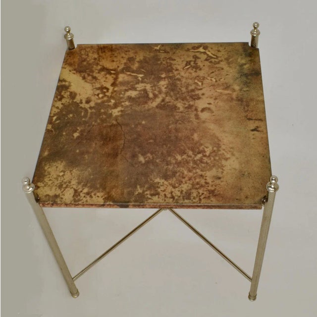 Simple and classical in its design this coffee table by Aldo Tura (1909-1963) sends the twist with the introduction of...