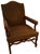 1990s Gregorius Pineo Italian Walnut Cut Velvet Arm Chair For Sale - Image 5 of 5