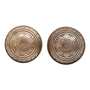 Antique Vernacular Eight Fold Bronze Passage Door Knobs