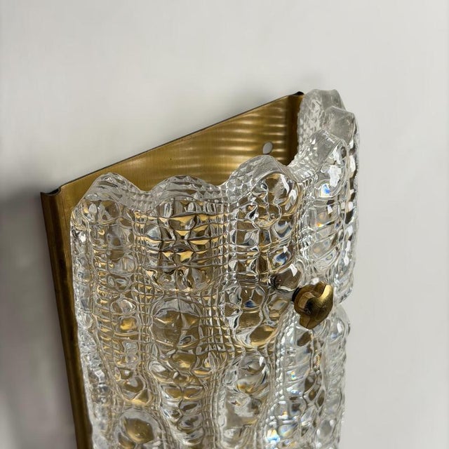 Textured Glass Wall Lights by Carl Fagerlund for Orrefors, 1970s, Set of 2 For Sale - Image 13 of 18
