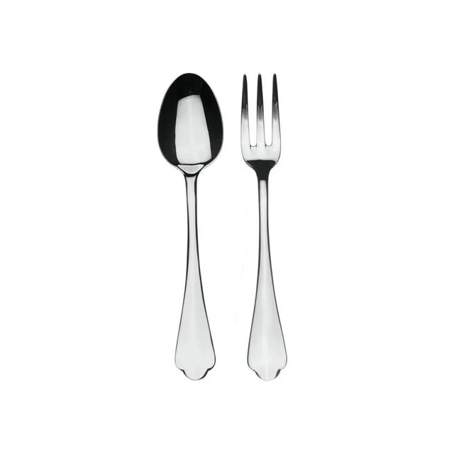 Contemporary Mepra Dolce Vita 2-Piece Serving Set (fork & Spoon) For Sale - Image 3 of 3